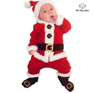 Ggudd 4 Pieces Santa Clothes Set Size 18-24 Mths